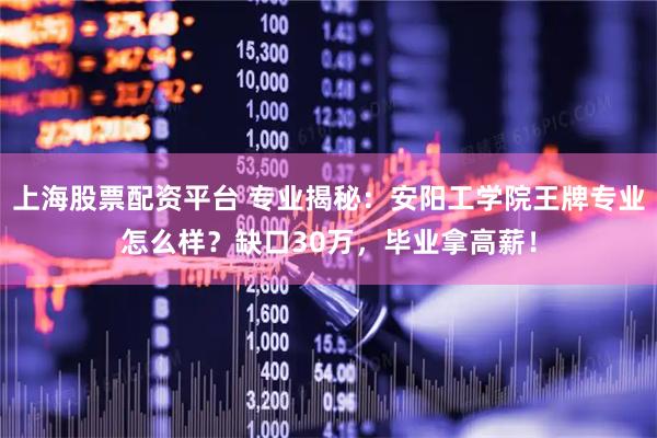 上海股票配资平台 专业揭秘：安阳工学院王牌专业怎么样？缺口30万，毕业拿高薪！